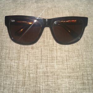 Shady Rays Black and Brown Sunglasses with Brown Lenses